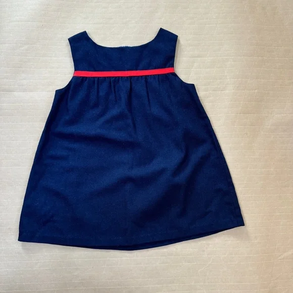 Vintage 80s Florence Eiseman Saks 2T Blue cherry dress - Picture 3 of 3